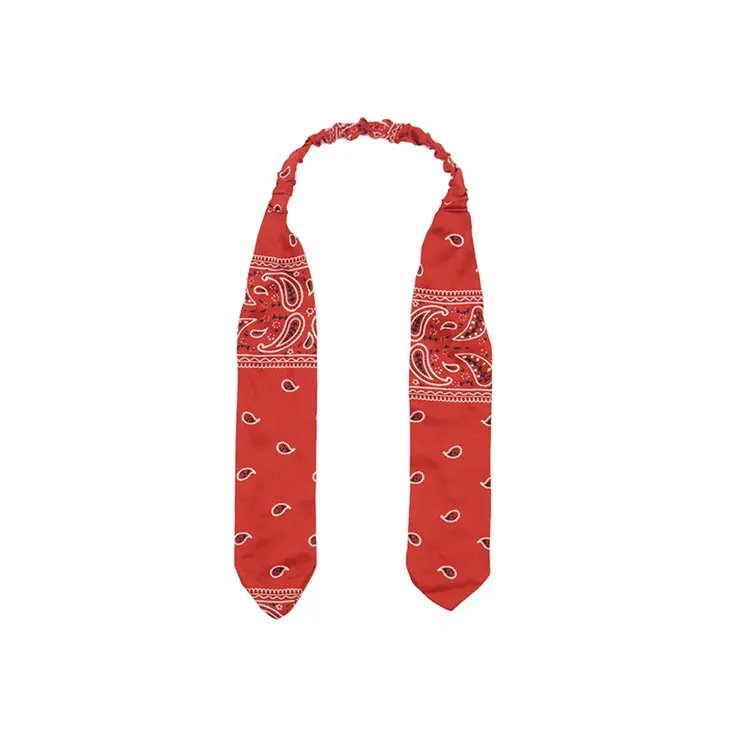 चमकदार लाल पॉली स्कार्फ