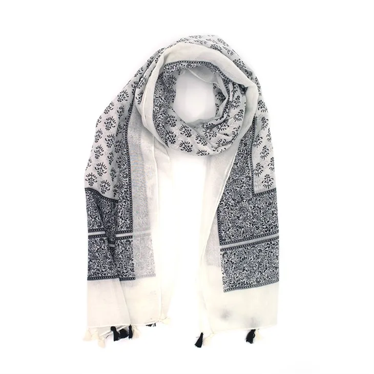 पुष्प पॉली महिला स्कार्फ