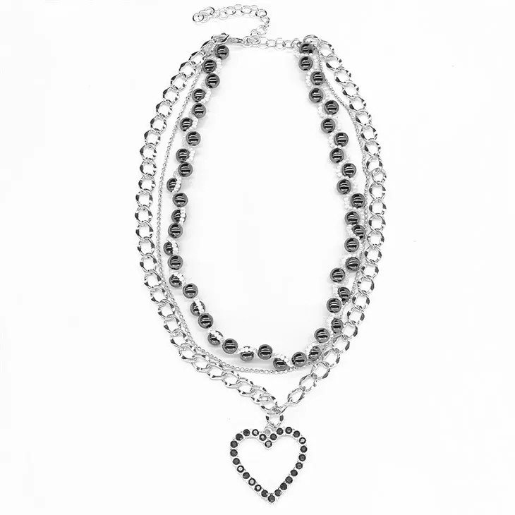 हार्ट नेकलेस सेट