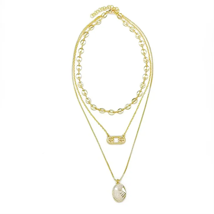 सोने की राशि चक्र स्तरित हार