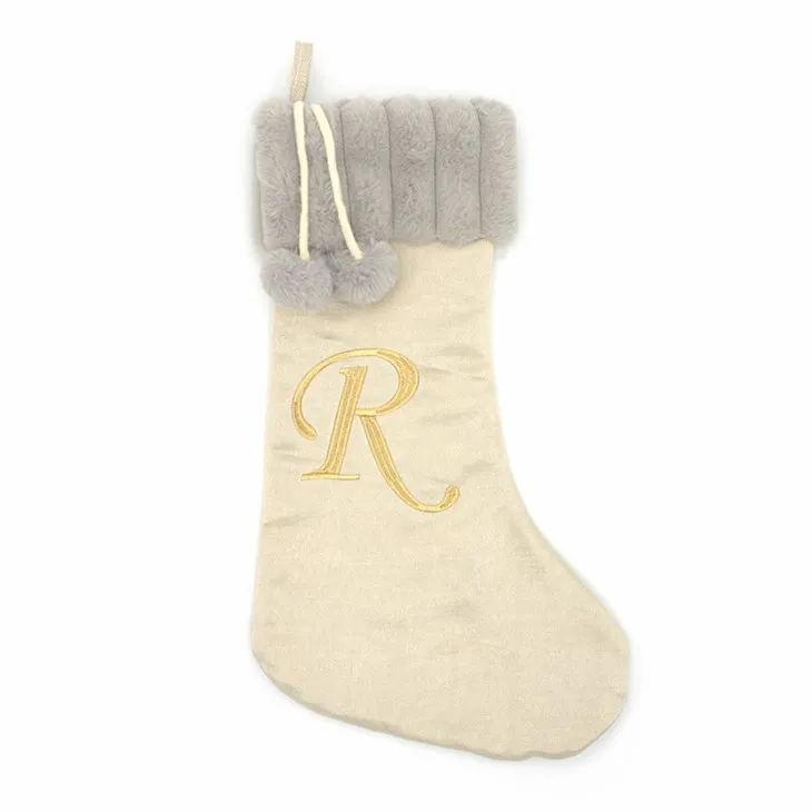 आलीशान पत्र क्रिसमस स्टॉकिंग्स