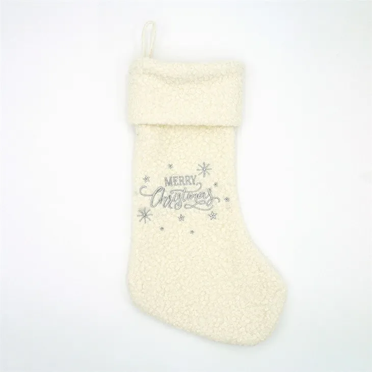 सफ़ेद क्रिसमस स्टॉकिंग्स